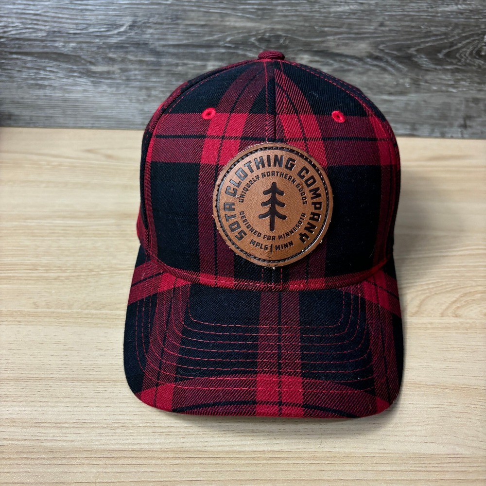 Sota Clothing Hat‎ Cap Size Small Medium Flexfit Flannel Minnesota Outdoors